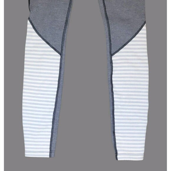 Lululemon Run Under Reversible Leggings Womens 4 Full Length Gray Black Athletic - Picture 9 of 13